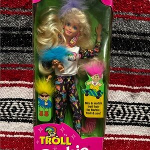 Barbie Troll Doll with Blonde and Pink Hair